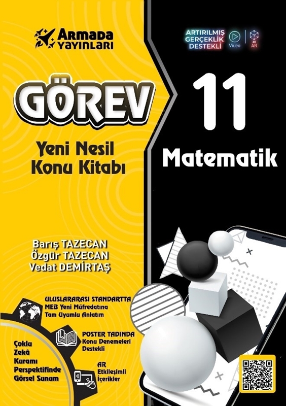 resm Armada Yayınları Görev 11. Sınıf Matematik Yeni Nesil Konu Kitabı