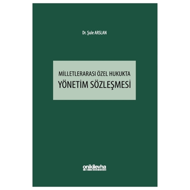 resm Milletlerarası Özel Hukukta Yönetim Sözleşmesi