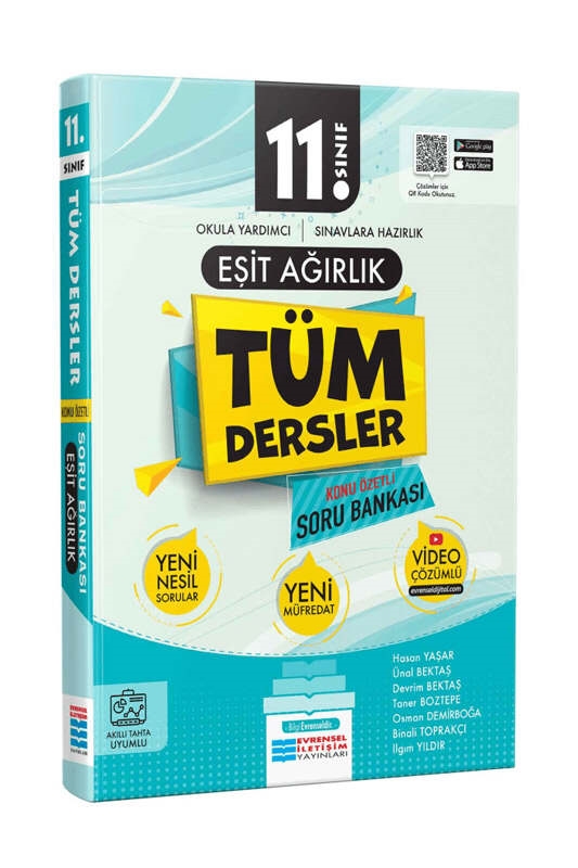 resm Evrensel İletişim Yayınları 11.Sınıf Tüm Dersler Eşit Ağırlık Konu Özetli Soru Bankası