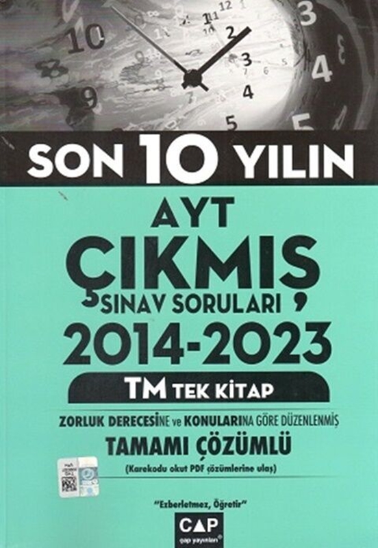resm Çap Yayınları AYT Tek Kitap TM Çıkmış Soruları