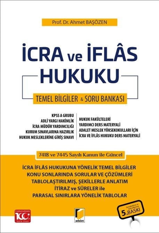 resm İcra ve İflâs Hukuku Ders Notu & Soru Bankası