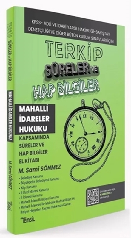 resm TERKİP Mahalli İdareler Hukuku Süreler ve Hap Bilgiler El Kitabı