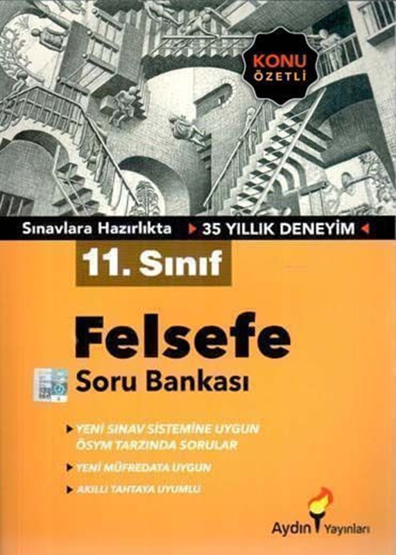 resm Aydın Yayınları 11. Sınıf Felsefe Konu Özetli Soru Bankası