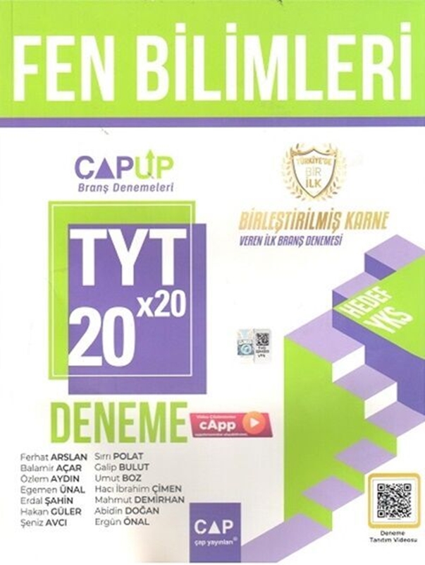 resm Çap Yayınları TYT Fen Bilimleri 20 x 20 Up Deneme