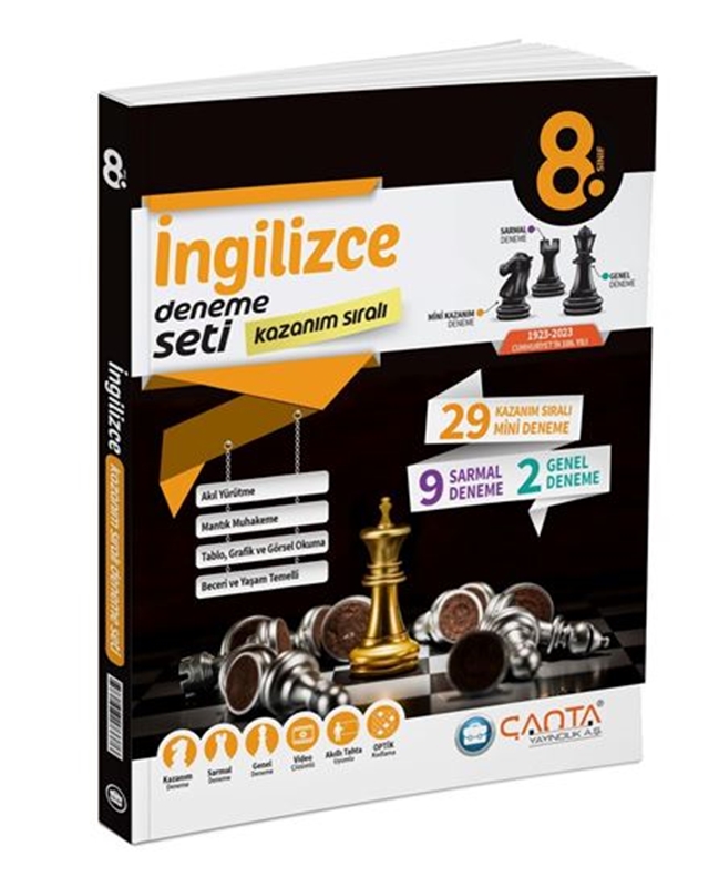 resm 8. Sınıf İngilizce Kazanım Sıralı Deneme Seti