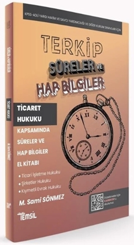 resm TERKİP Ticaret Hukuku Süreler ve Hap Bilgiler El Kitabı