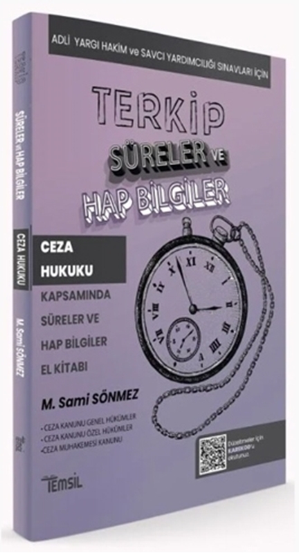 resm TERKİP Ceza Hukuku Süreler ve Hap Bilgiler El Kitabı