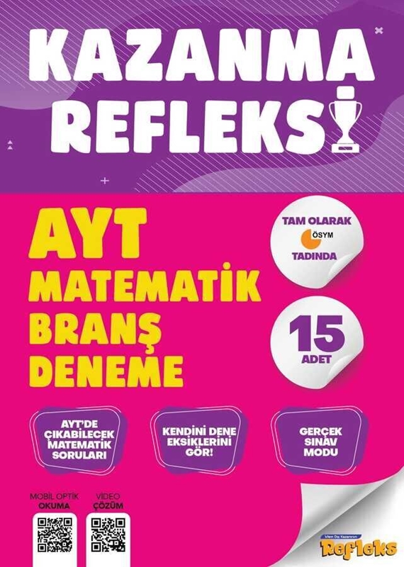 resm Tammat Yayıncılık AYT Matematik Kazanma Refleksi Branş Deneme