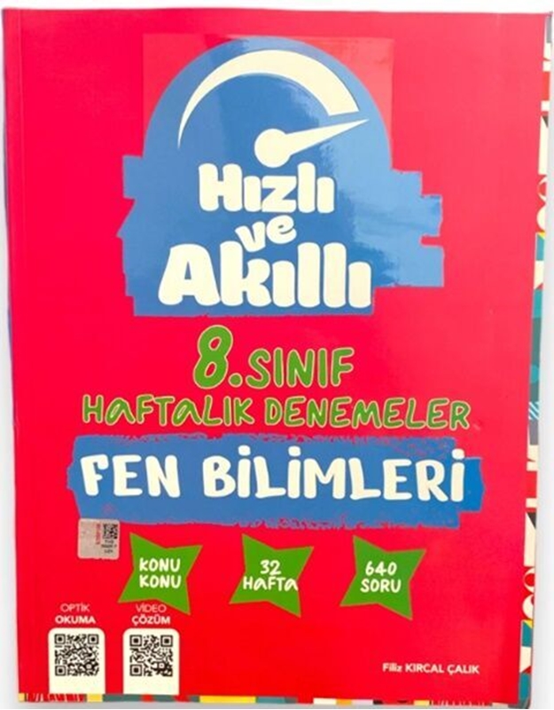resm Tammat Yayıncılık 8. Sınıf Fen Bilimleri Haftalık Deneme Kitap Hızlı ve Akıllı