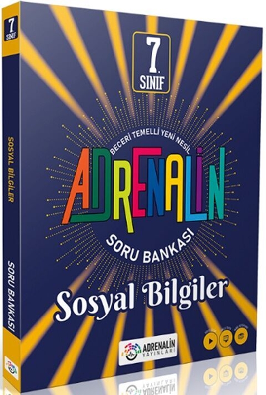 resm Adrenalin Yayınları 7. Sınıf Sosyal Bilgiler Soru Bankası