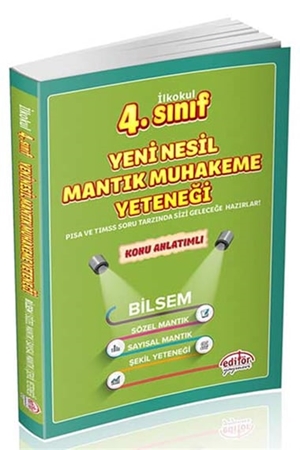 Resim Editör Yayınları 4. Sınıf Mantık Muhakeme Yeteneği Bilsem Yeni Nesil Konu Anlatımlı