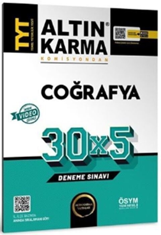 resm Altın Karma Yayınları TYT Coğrafya 30 x 5 Deneme