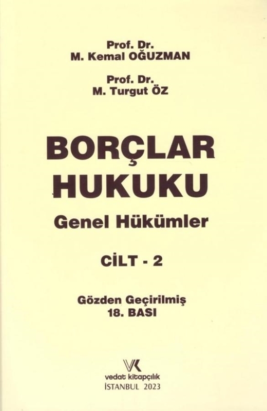 resm Borçlar Hukuku Genel Hükümler Cilt 2