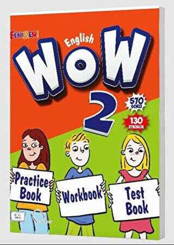 resm Fenomen Yayıncılık WOW English 2 Practice Book + Workbook + Test Book