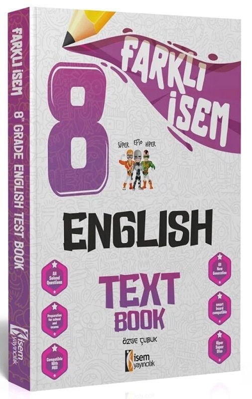 resm İsem Yayıncılık 2024 Farklı İsem 8. Sınıf İngilizce Soru Bankası