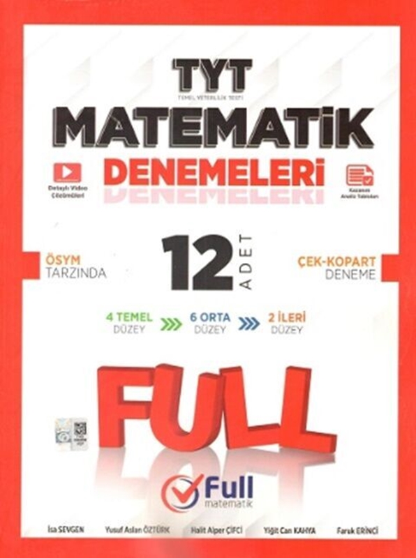 resm Full Matematik Yayınları TYT Matematik 12 x 40 Denemeleri