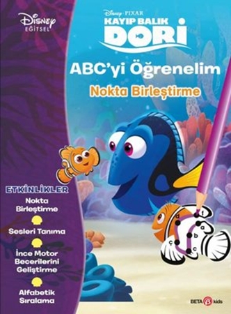 Resim Disney Eğitsel Kayıp Balık Dori ABC'yi Öğrenelim Nokta Birleştirme 3+Yaş