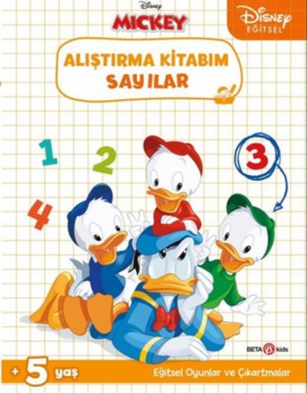 resm Disney Eğitsel Çıkartmalı Alıştırma Kitabım Sayılar