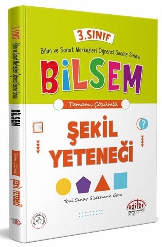 resm Editör Yayınları 3. Sınıf Bilsem Hazırlık Şekil Yeteneği Tamamı Çözümlü
