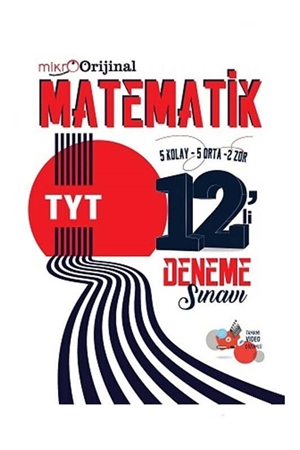 Resim Orjinal Yayınları 2024 Mikro TYT Matematik 12 Deneme Sınavı