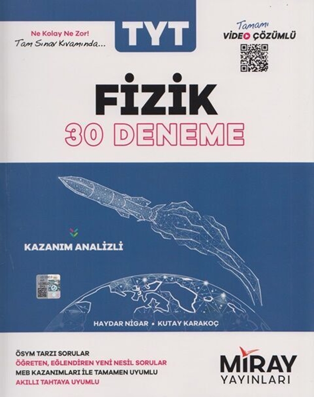 resm Miray Yayınları TYT Fizik 30 Deneme