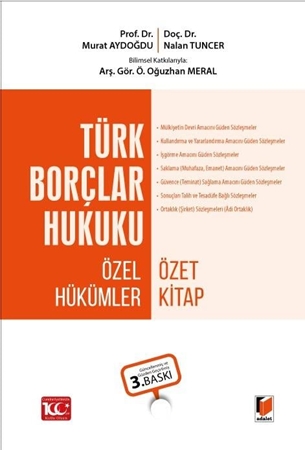 Resim Türk Borçlar Hukuku Özel Hükümler Özet Kitap