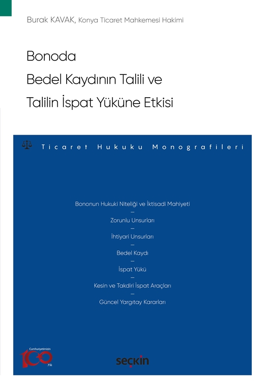 resm Bonoda Bedel Kaydının Talili ve Talilin İspat Yüküne Etkisi