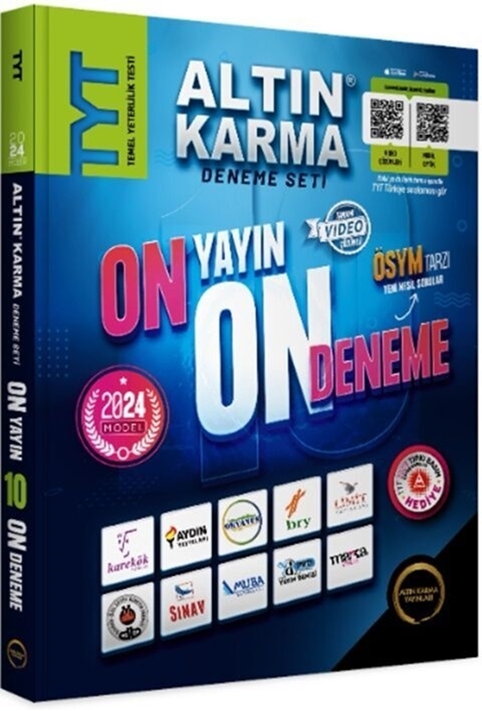 resm Altın Karma Yayınları TYT On Yayın On Deneme 2024 Model