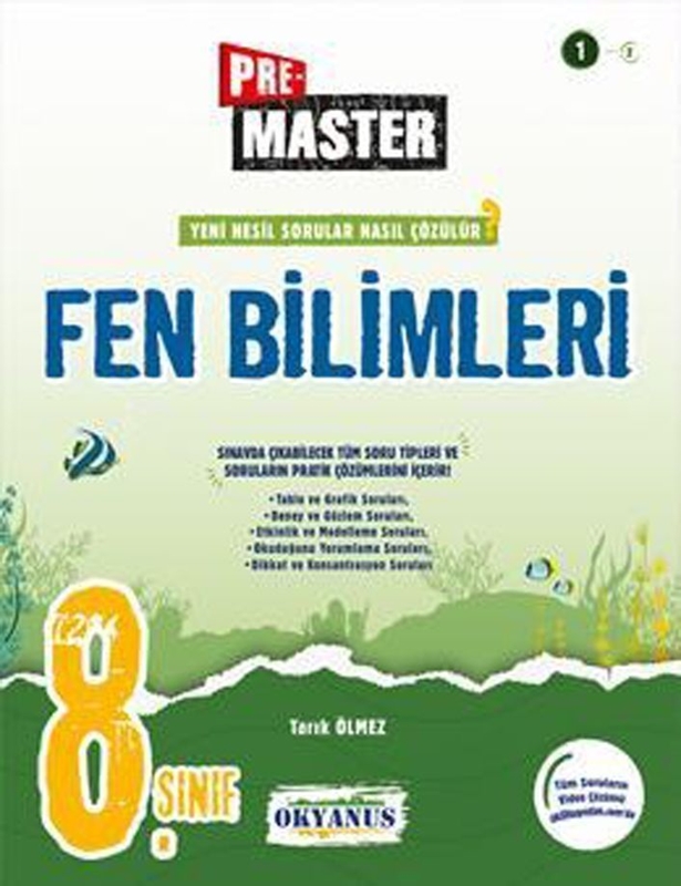 resm Okyanus Yayınları 8. Sınıf Premaster Fen Bilimleri Soru Bankası