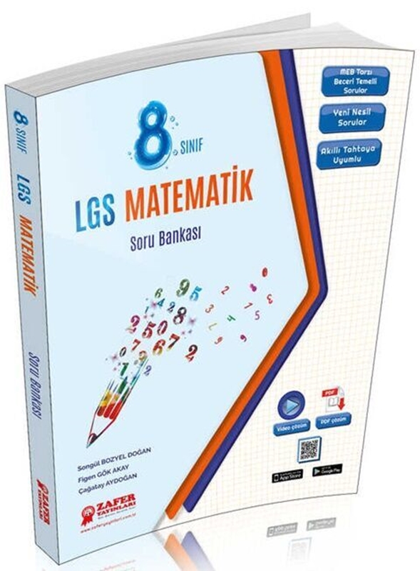 resm Zafer Yayınları 8. Sınıf LGS Matematik Soru Bankası