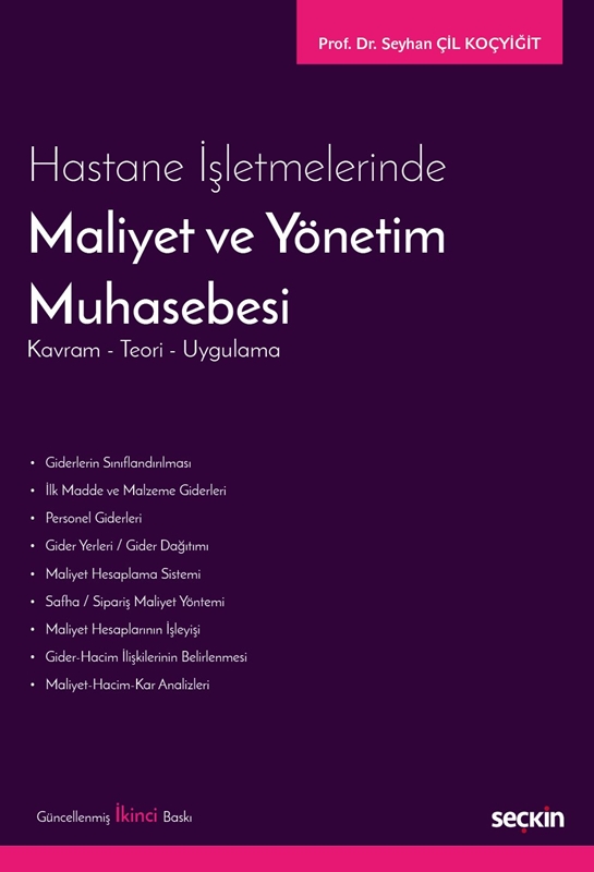 resm Hastane İşletmelerinde Maliyet ve Yönetim Muhasebesi