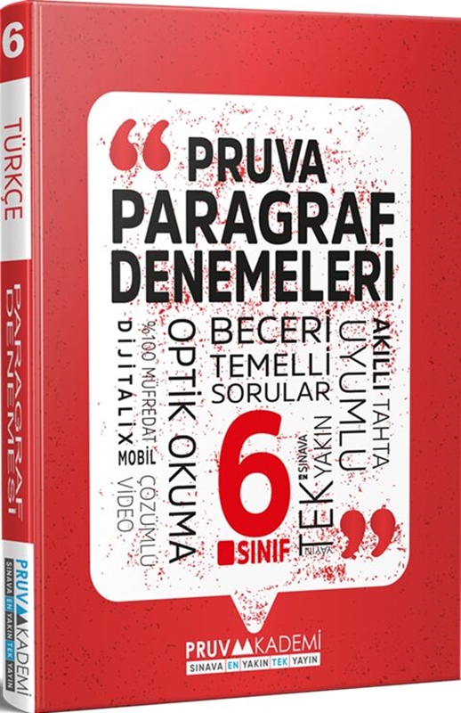 resm Pruva Akademi 6. Sınıf Paragraf Deneme