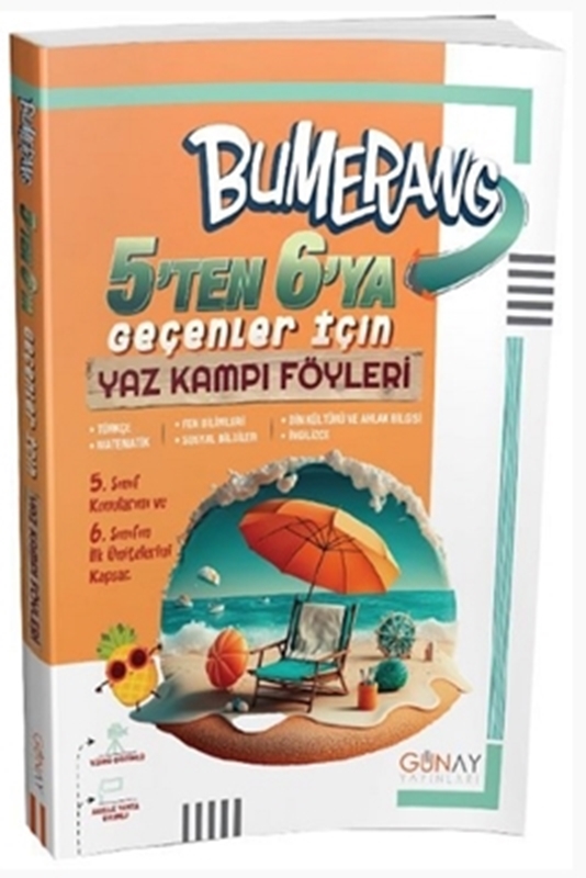 resm Günay Yayınları 5 ten 6 ya Geçenler İçin Bumerang Yaz Kampı Föyleri