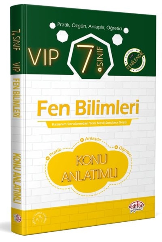 resm Editör Yayınevi 7. Sınıf VIP Fen Bilimleri Konu Anlatımlı