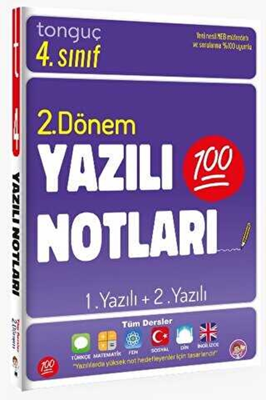 resm Tonguç Akademi 4. Sınıf 2. Dönem Yazılı Notları