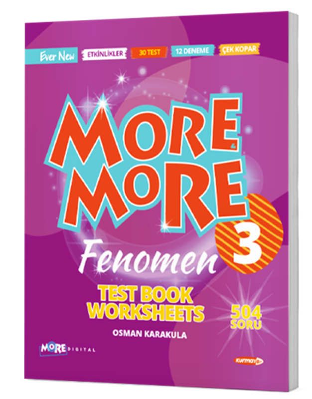resm More More English 3 Worksheets Test Book Kurmay ELT