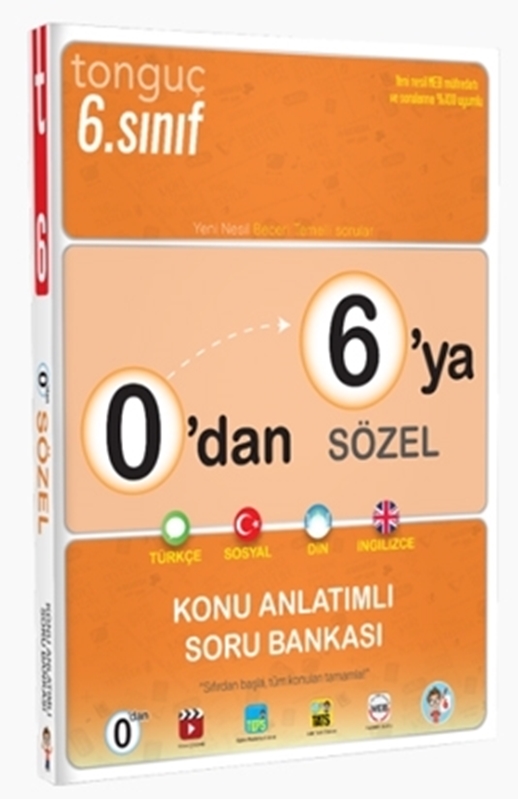resm Tonguç Akademi 0 dan 6 ya Sözel Konu Anlatımlı Soru Bankası
