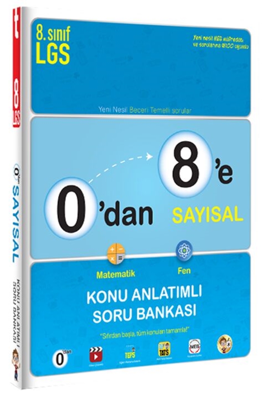resm Tonguç Akademi 0 dan 8 e Sayısal Konu Anlatımlı Soru Bankası