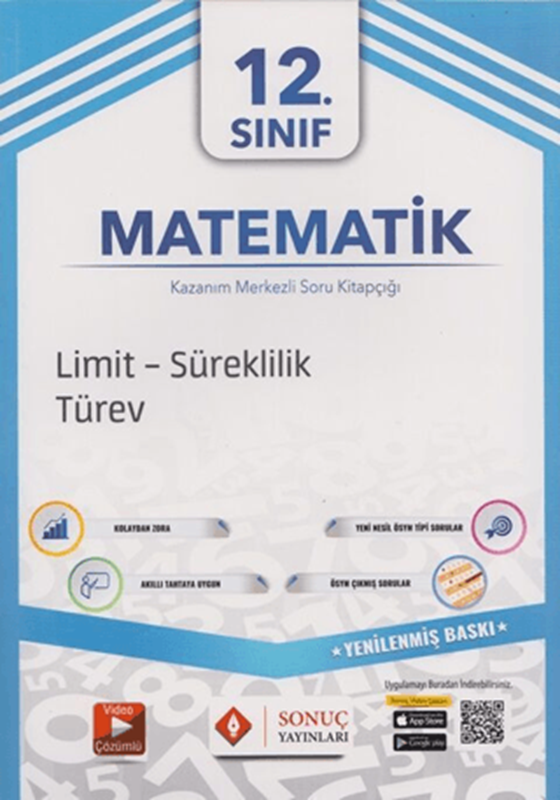 resm 12. Sınıf Matematik Limit Süreklilik Türev