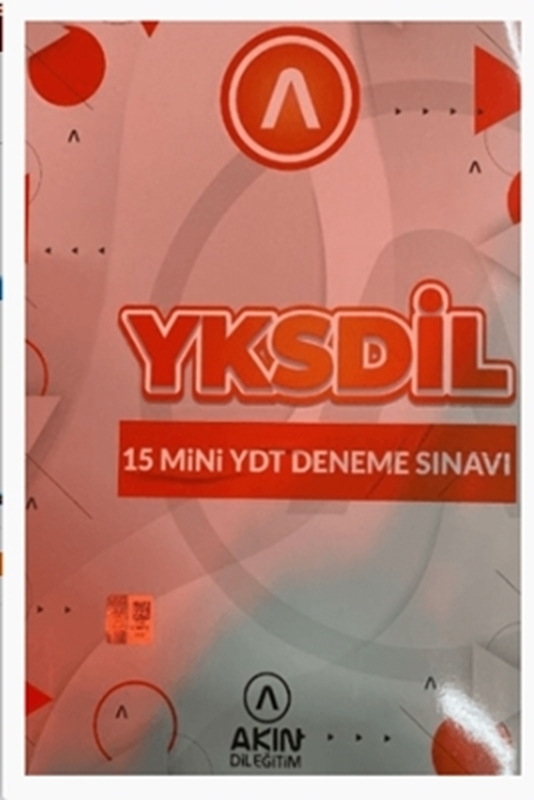 resm YKS Dil 15 Mini YTD Deneme Sınavı