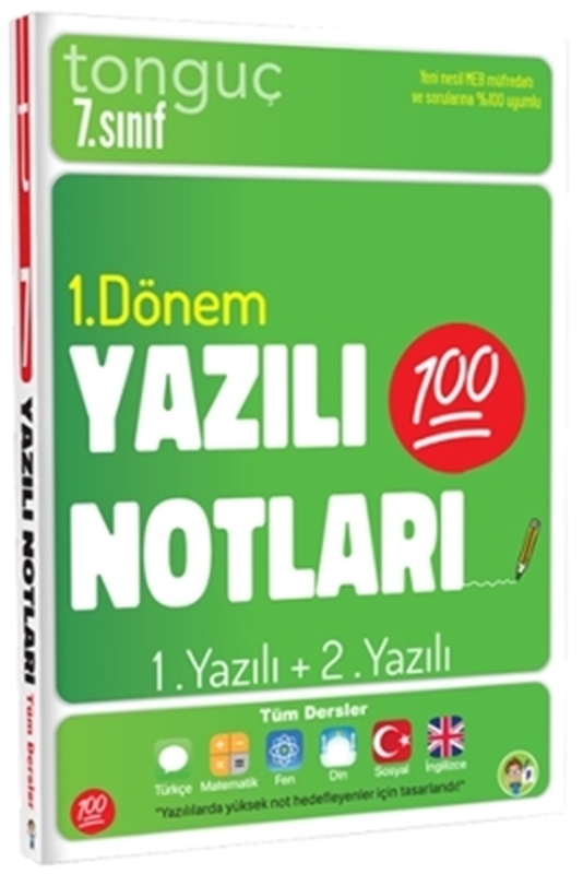 resm Tonguç Akademi 7. Sınıf Yazılı Notları 1. Dönem 1. ve 2. Yazılı
