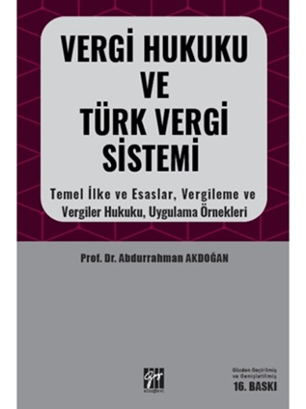 resm Vergi Hukuku ve Türk Vergi Sistemi