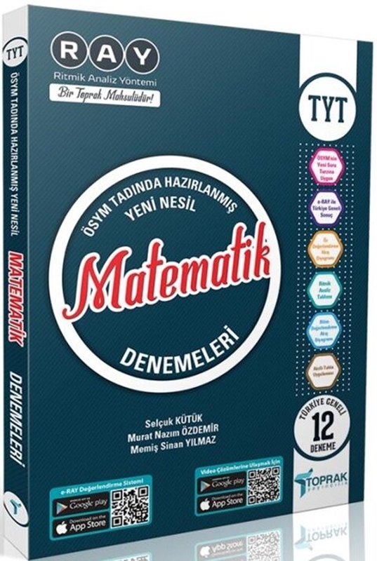 resm Toprak Yayıncılık TYT Matematik 12 li Deneme Kitabı