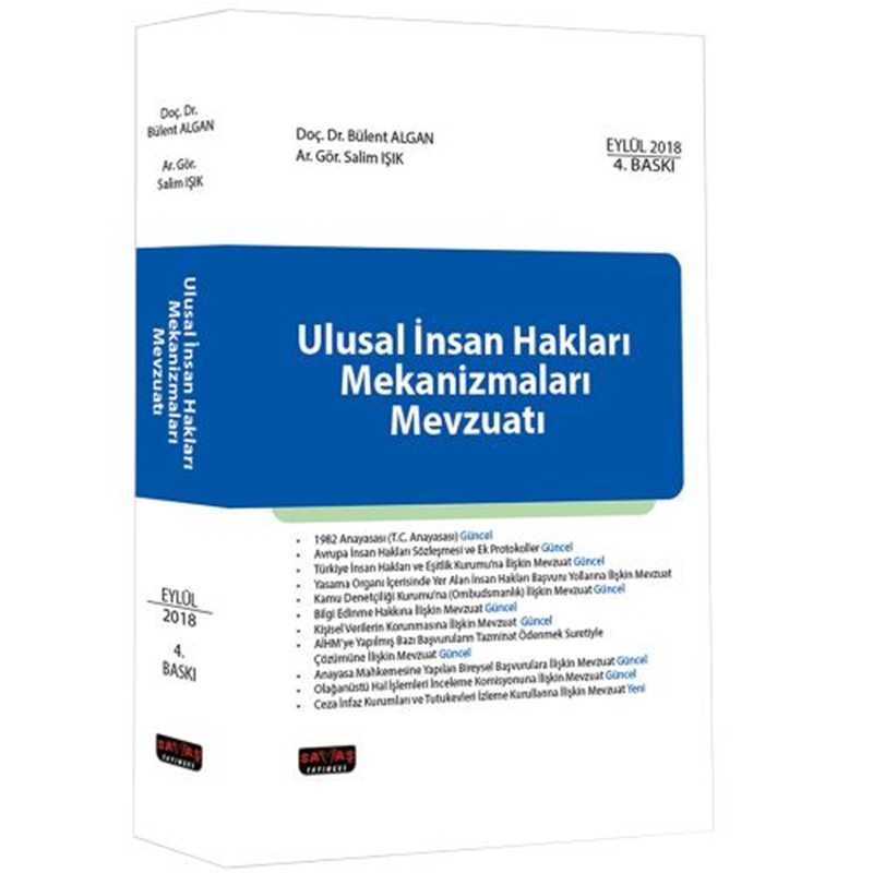 resm Ulusal İnsan Hakları Mekanizmaları Mevzuatı - Bülent Algan