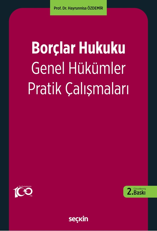 resm Borçlar Hukuku Genel Hükümler Pratik Çalışmaları