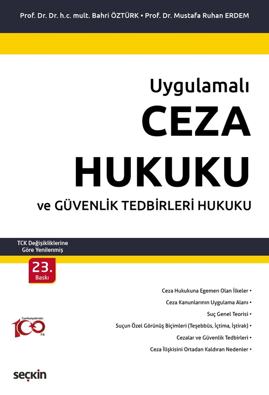 resm Uygulamalı Ceza Hukuku ve Güvenlik Tedbirleri Hukuku