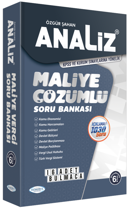 resm Analiz Maliye Çözümlü Soru Bankası