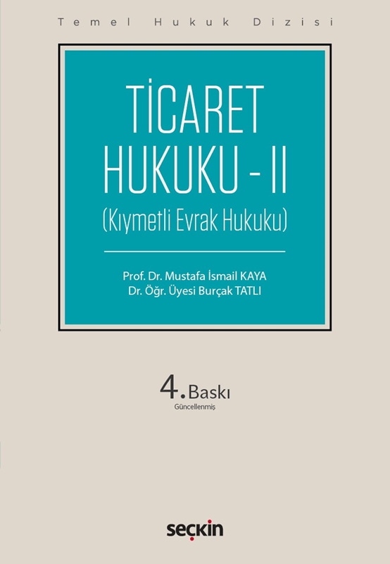 resm Temel Hukuk Dizisi Ticaret Hukuku – II (THD)