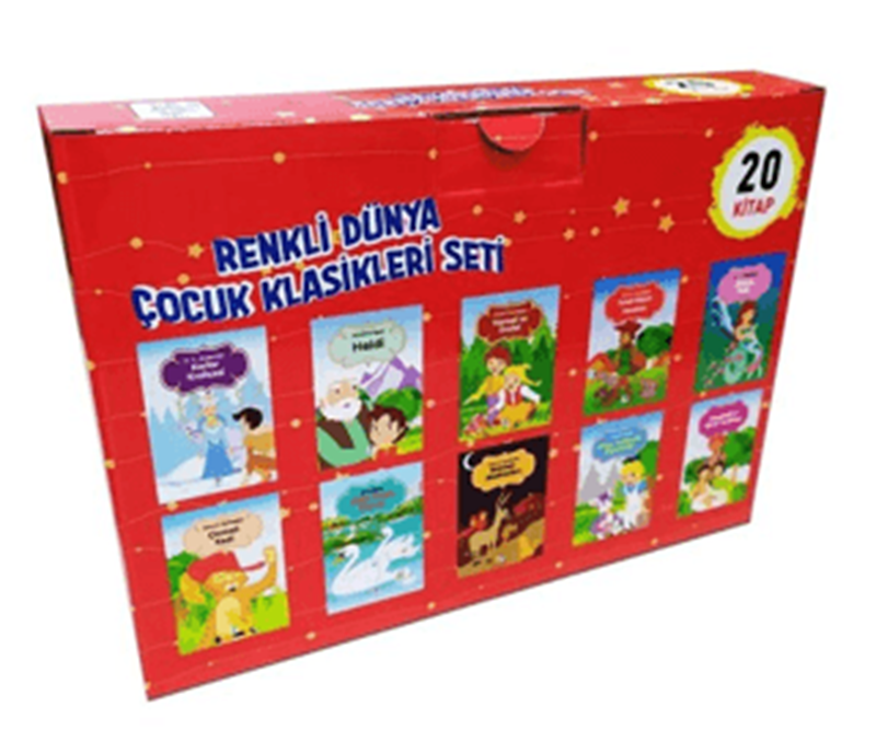 resm Renkli Dünya Çocuk Klasikleri Seti (20 Kitap Takım)