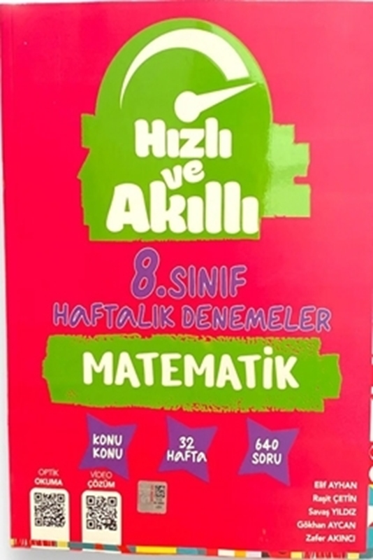 resm Tammat Yayıncılık Hızlı ve Akıllı 8.Sınıf Matematik Haftalık Denemeler